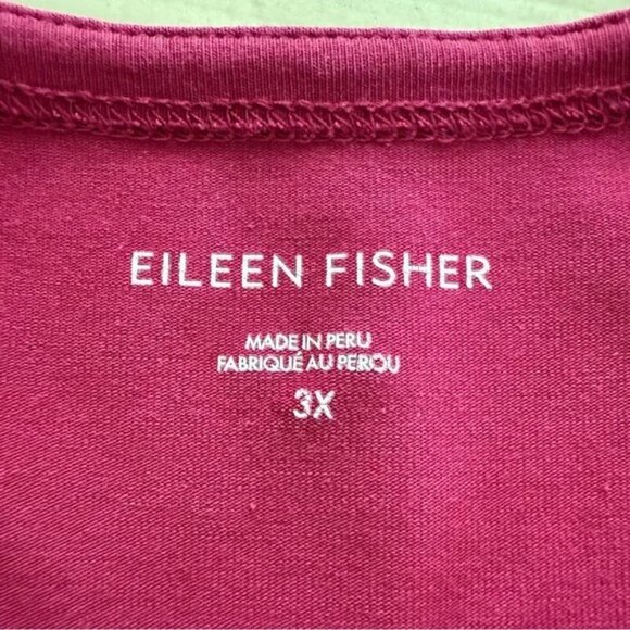 Eileen Fisher Berry Pima Cotton Jersey Dress 3X Preloved - Picture 7 of 11